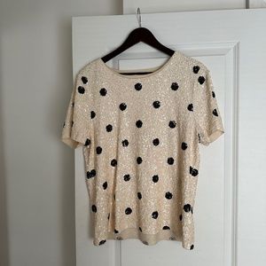 J Crew Sequin Top XL